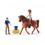 AVVENTURA CON AUTO E RIMORCHIO CAVALLI miniature in resina SCHLEICH set HORSE CLUB 42535 età 5+ Schleich - 12