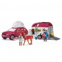 AVVENTURA CON AUTO E RIMORCHIO CAVALLI miniature in resina SCHLEICH set HORSE CLUB 42535 età 5+ Schleich - 2