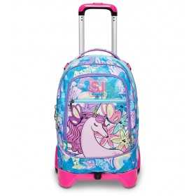 TROLLEY JACK seven SJ GANG due ruote 2WD vol 34 litri UNIWING scuola GIRL staccabile 3 IN 1 zaino SEVEN - 1