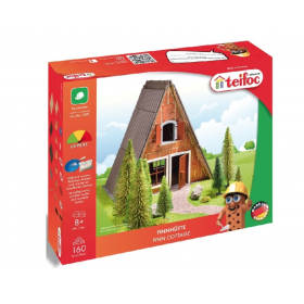 FINN COTTAGE kit modellismo IN MATTONI VERI per bambini TEIFOC da 160 pezzi CEMENTO SOLUBILE età 8+ TEIFOC - 1