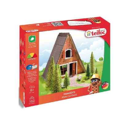 FINN COTTAGE kit modellismo IN MATTONI VERI per bambini TEIFOC da 160 pezzi CEMENTO SOLUBILE età 8+ TEIFOC - 1