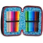 ASTUCCIO scuola 3 ZIP seven SJ GANG completo FIREGOAL calcio TRIPLO SCOMPARTO tre piani SEVEN - 6