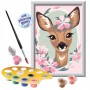 DELIGHTFUL DEER cerbiatto CREART kit artistico 10 COLORI ravensburger DA COLORARE con cornice e PENNELLO età 7+ Ravensburger - 3