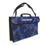 VALIGETTA in tessuto CON TRACOLLA mitama MISURA A3 portadisegni CAMO BLU E VIOLA SEVEN - 1