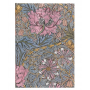 DIARIO a righe HARDCOVER JOURNAL taccuino WILLIAM MORRIS caprifoglio rosa MIDI paperblanks CM13X18 Paperblanks - 1
