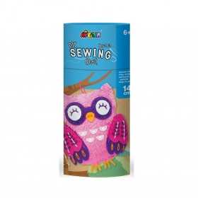 SEWING my first keychain PORTACHIAVI cucito GUFO owl AVENIR kit artistico DIY età 6+ BUKI - 1