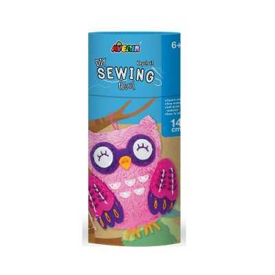 SEWING my first keychain PORTACHIAVI cucito GUFO owl AVENIR kit artistico DIY età 6+ BUKI - 1