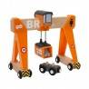 GRU A PONTE in legno treni BRIO trenino 33732 Gantry Crane wooden railway