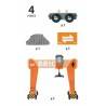 GRU A PONTE in legno treni BRIO trenino 33732 Gantry Crane wooden railway