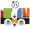 PRIMA FERROVIA CON PONTE in legno treni BRIO 33727 trenino My First Railway Beginner Pack
