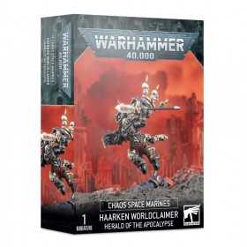 HAARKEN WORLDCLAIMER herald of the apocalypse 1 MINIATURA Citadel GAMES WORKSHOP warhammer 40k CHAOS SPACE MARINES età 12+