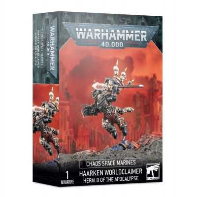 HAARKEN WORLDCLAIMER herald of the apocalypse 1 MINIATURA Citadel GAMES WORKSHOP warhammer 40k CHAOS SPACE MARINES età 12+ Games
