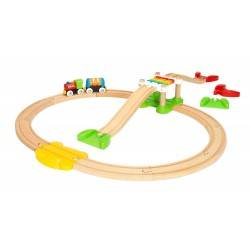 PRIMA FERROVIA CON PONTE in legno treni BRIO 33727 trenino My First Railway Beginner Pack
