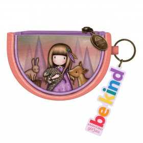 MINI BUSTA PORTACHIAVI keyring zip purse BE KIND TO ALL CREATURES santoro GORJUSS 1207GJ01 Gorjuss - 1