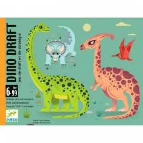 DINO DRAFT dinosauri GIOCO DI CARTE strategia DJECO DJ05093 età 6+ Djeco - 1