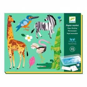 CARTA MARMORIZZATA kit artistico MAGIA DI COLORI gioco con gli sticker DJECO DJ09351 età 7+ Djeco - 1