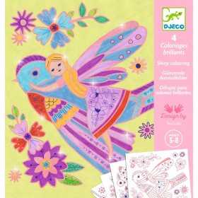 DISEGNI DA COLORARE brillanti ALI PICCOLE kit artistico DJECO DJ09696 età 5+ Djeco - 1