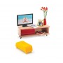 SALONE sala con tv PETIT HOME set per casa delle bambole DJECO DJ07827 età 4+ Djeco - 1