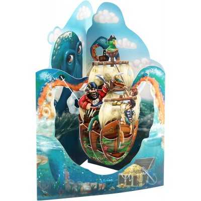 PIRATE SHIP biglietto d'auguri SWING CARD santoro 3D POP UP Santoro - 1