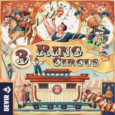 3 RING CIRCUS gioco da tavolo IN ITALIANO circo DEVIR età 12+ DEVIR - 1