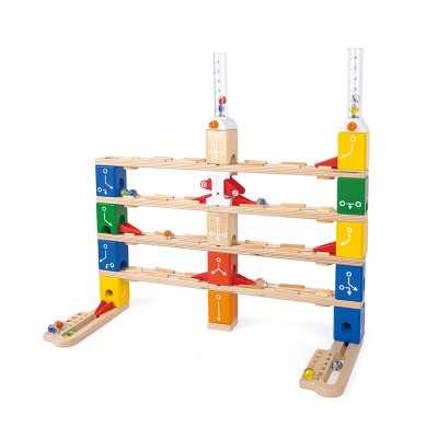 SET INIZIALE DI CODIFICA pista per biglie QUADRILLA in legno HAPE con 125 pezzi E6028 età 6+ Hape - 1