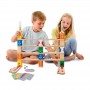 SET INIZIALE DI CODIFICA pista per biglie QUADRILLA in legno HAPE con 125 pezzi E6028 età 6+ Hape - 2