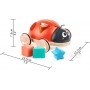 COCCINELLA CON FORMINE ad incastro HAPE in legno e plastica E0364 età 12 mesi + Hape - 9