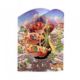 CHRISTMAS MARKET NATALE biglietto d'auguri SWING CARD santoro 3D POP UP Santoro - 1