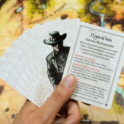 L'UOMO IN NERO mini espansione per WESTERN LEGENDS gioco da tavolo IN ITALIANO età 14+ MS Edizioni - 1