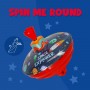 TROTTOLA IN LATTA metallo e plastica SPIN ME ROUND legami SPACE EXPLORER vintage Legami - 5