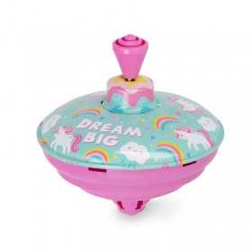 TROTTOLA IN LATTA metallo e plastica SPIN ME ROUND legami UNICORN vintage DREAM BIG Legami - 1