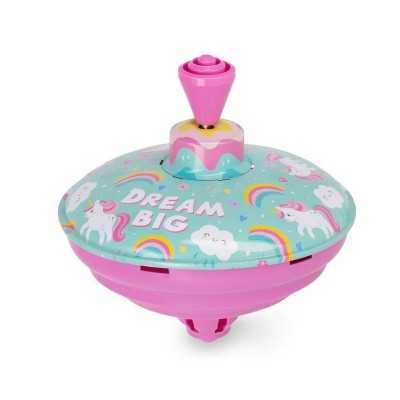 TROTTOLA IN LATTA metallo e plastica SPIN ME ROUND legami UNICORN vintage DREAM BIG Legami - 1