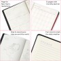 TACCUINO quaderno plain MY NOTEBOOK pagina bianca ROSSO medium LEGAMI con elastico 13 X 21 CM Legami - 9