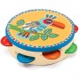TAMBURINO tamburo ANIMAMBO drum DJECO in legno e metallo DJ06005 età 3+ Djeco - 3