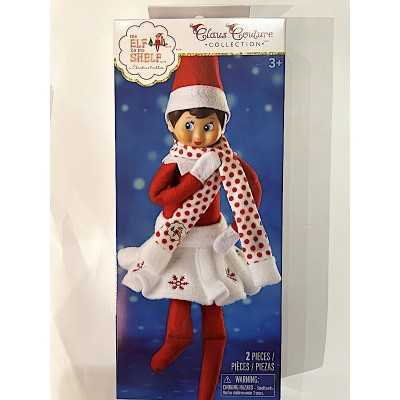 GONNA E SCIARPA FIOCCO DI NEVE vestiti per elfi THE ELF ON THE SHELF età 3+ Creativamente - 1
