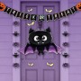 HALLOWEEN DOOR DECORATION KIT set decorazione porta LEGAMI trick or treat 9 PEZZI Legami - 3