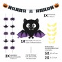 HALLOWEEN DOOR DECORATION KIT set decorazione porta LEGAMI trick or treat 9 PEZZI Legami - 4