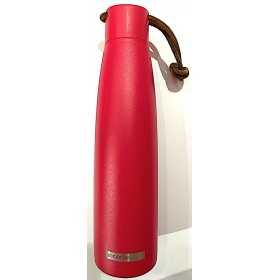 BORRACCIA in acciaio inox 304 CARTOMANIA bottle ROSSA 550 ml CALDO E FREDDO tinta unita SEVEN - 1