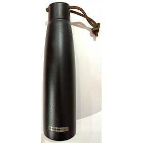 BORRACCIA in acciaio inox 304 CARTOMANIA bottle NERA 550 ml CALDO E FREDDO tinta unita SEVEN - 1