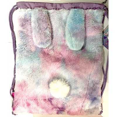 SACCA SOFT sport ZAINETTO portascarpe CONIGLIETTO furry SJ GANG a strozzo GIRL seven SEVEN - 2