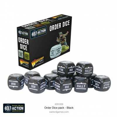 ORDER DICE black BOLT ACTION set di 12 dadi comando WARLORD GAMES neri Warlord Games - 2