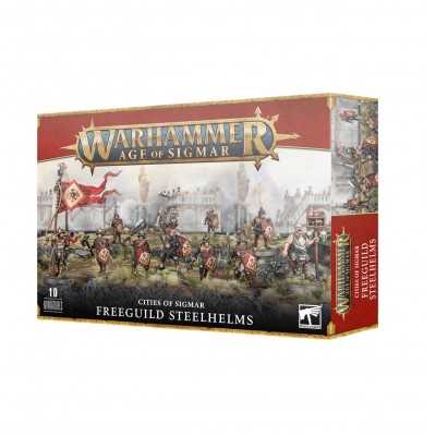 FREEGUILD STEELHELMS elmi d'acciaio della gilda libera WARHAMMER age of sigmar 10 MINIATURE età 12+ Games Workshop - 1