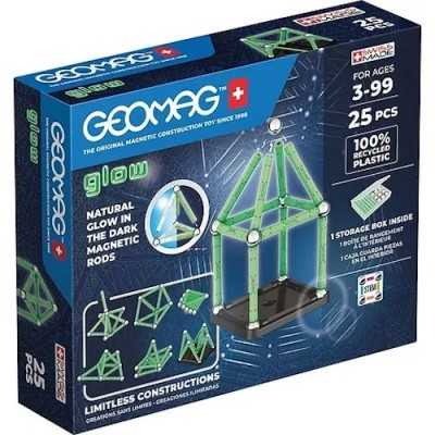GEOMAG GLOW set da 25 pezzi COSTRUZIONI MAGNETICHE swiss made MODULARE età 3+ Geomag - 1