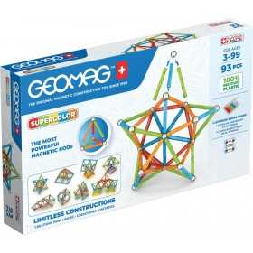GEOMAG SUPERCOLOR set da 93 pezzi COSTRUZIONI MAGNETICHE swiss made MODULARE età 3+ Geomag - 1