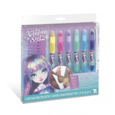 GESSI GLITTERATI PER CAPELLI kit artistico NEBULOUS STARS set creativo CON PETTINE NEBULOUS STARS - 1