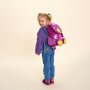 ZAINO LARGE zainetto UCCELLINO VIOLA affenzahn SCUOLA MATERNA in materiale riciclato AFFENZAHN - 5