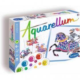 AQUARELLUM JUNIOR sentosphere CAVALIERI kit artistico CON COLORI E PENNELLO età 6+ SentoSphere - 1