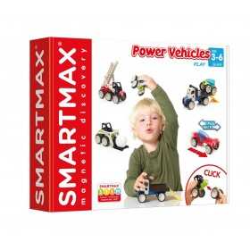 POWER VEHICLES MIX pull back MACCHINE in plastica COSTRUZIONI con le ruote SMARTMAX età 3+ smartmax - 1