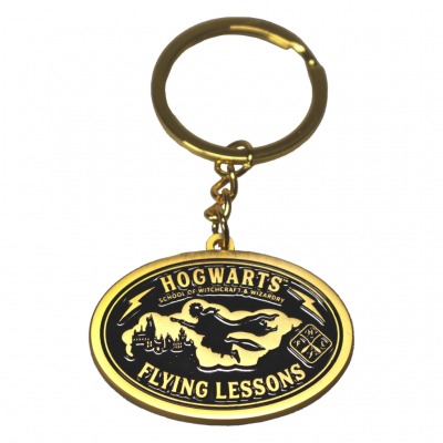 PORTACHIAVI in metallo HARRY POTTER hogwarts FLYING LESSONS wizarding world KEYCHAIN WIZARDING WORLD - 1