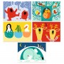 CARTE DA GRATTARE kit artistico ANIMALI DEL BOSCO gioco DJECO set DJ00041 età 18 mesi + Djeco - 6